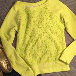 Lime green sweatshirt